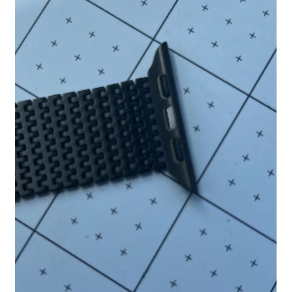 Wingle Black Milanese Loop Band for Apple Watch 42mm 44mm 45mm 46mm 49mm Mesh
